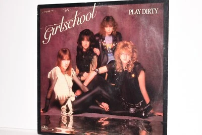 Girlschool Play Dirty LP Vinyl  Mercury 814 689-1 M-1 1983 - Image 1 of 4