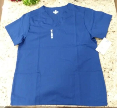 Unisex Blue White Swan Fundamentals Scrub Top in Size Large New WithTags Sku #3 - Image 1 of 4
