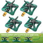 4PCS 360° Auto Irrigation System Rotating Lawn Sprinkler for Garden Patio Grass