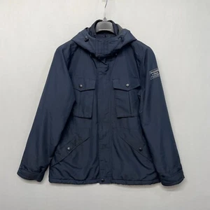 Abercrombie & Fitch Men Parka Technical Military Jacket Size Large Blue M267 -6 - Picture 1 of 19