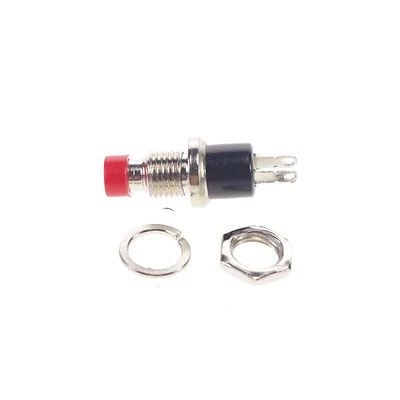 10 x Small Red Circuit Control  Momentary Type Push Button Switch PBS-110 KAX-3 - Image 1 of 4
