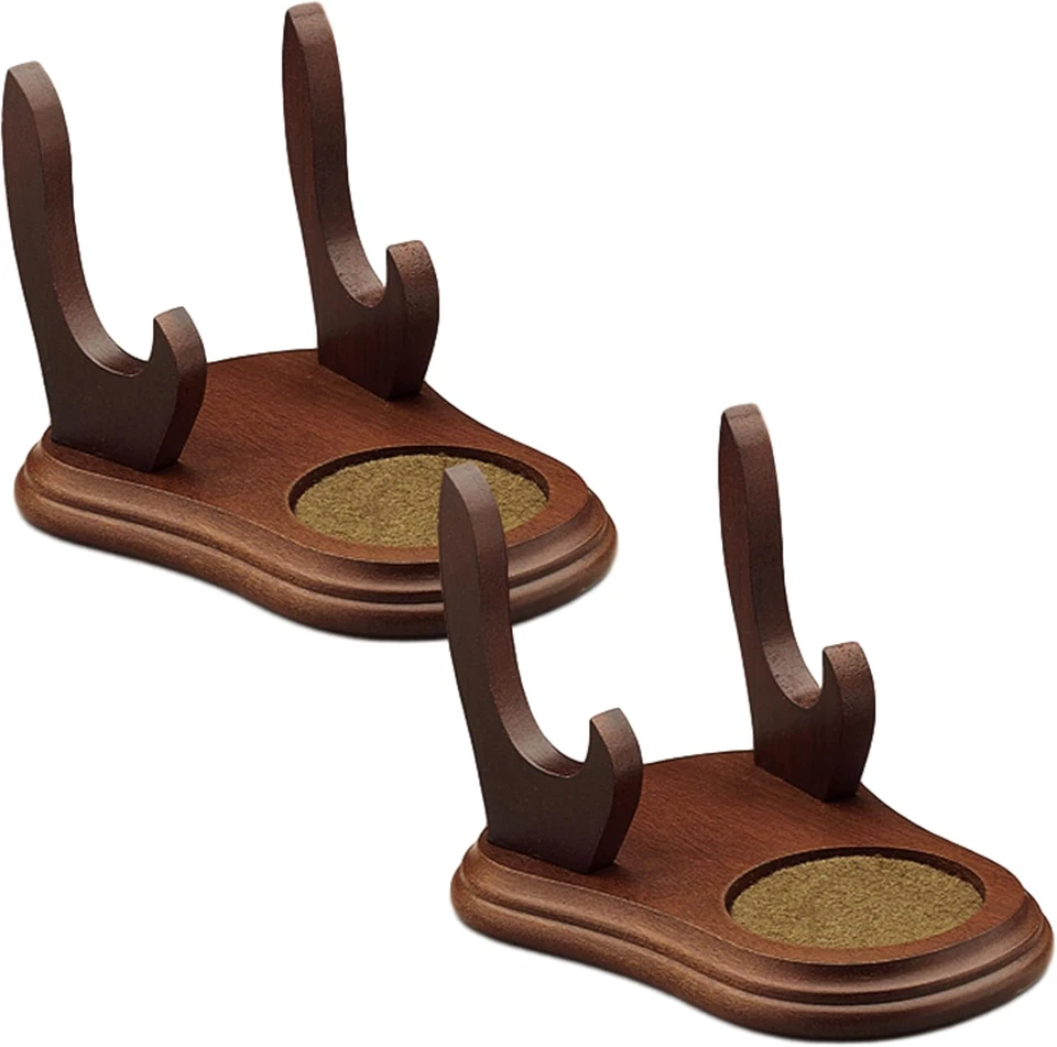 Soporte de exhibición para tazas de té y platillos - Juego de 2 soportes de madera para taza de té coleccionable  Foto 1 de 4