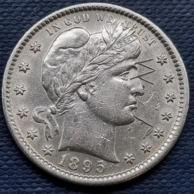 1895 S Barber Quarter 25c High Grade UNC Uncirculated Details #93655 - Image 1 of 2