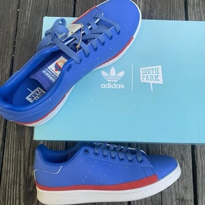 Adidas Stan Smith South Park Shoes Stan Marsh Limited Edition Blue Sz 7.5 NIB - Picture 1 of 6