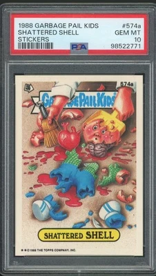 Topps Garbage Pail Kids 14th Series #574a Shattered Shell PSA 10 GEM MINT Os14 - Image 1 of 2