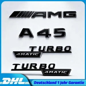 A45 AMG TURBO 4MATIC Kotflügel Embleme für Mercedes A Klasse W176 W177 A45 17-20 - Bild 1 von 3