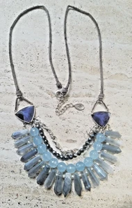 SILPADA Blue Montana Halskette N3393 Quarz Hämatit Sodalith Sterlingsilber - Bild 1 von 11