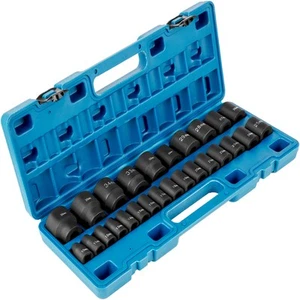 Impact Sockets Set 1/2 Inch Drive 26PCS Standard Impact Set 6-Point 10-36mm - Picture 1 of 11