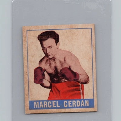 1948 Leaf Boxing Marcel Cerdan # 42 EXCELLENT - Image 1 of 2