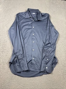 NWOT Edoardo Borrelli Napoli Mens Cotton Button Down Shirt 16-41 Lightweight - Picture 1 of 6
