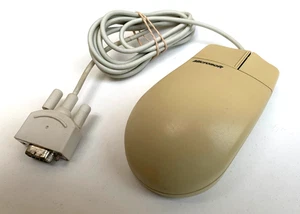 AU Microsoft 2 Button Serial Ball Mouse 2.1A Grey Part 97356 Vintage Retro RareB - Picture 1 of 4