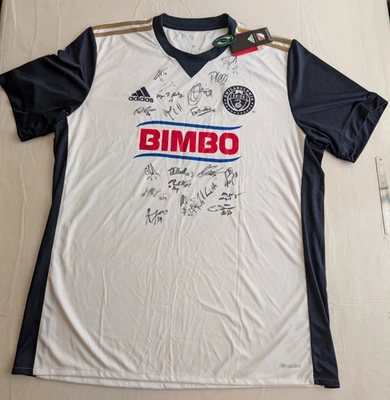 Adidas Philadelphia Union MLS Team Signed Jersey 2017 XL 19 Autograph Rosenberry - Image 1 of 4