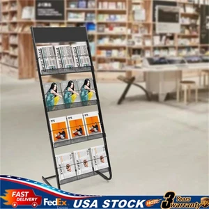 Espositore organizer espositore fumetti ufficio business 4 strati stand nuovo - Foto 1 di 19