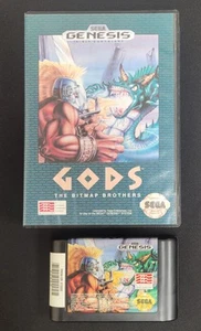 Gods - The Bitmap Brothers (Sega Genesis, 1992) Game Cartridge & Box - Tested - Picture 1 of 5