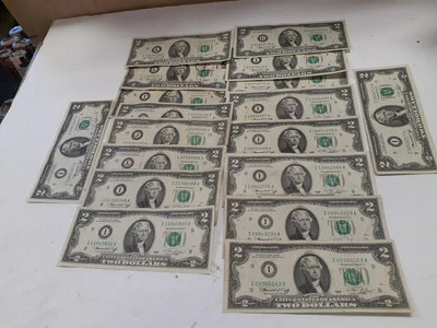 18 $2 Dollar bill 1976 Free shipping - Image 1 of 4