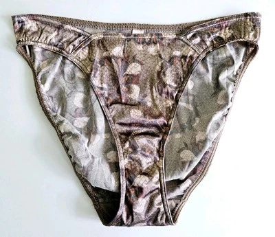 Bragas de bikini de colección Victoria's Secret segunda piel piel piel de serpiente satinado corte alto M  Foto 1 de 4