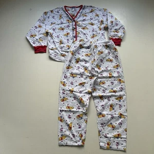 Vintage Disney Store Winnie The Pooh Piglet Pajamas Set Size Large - Picture 1 of 13