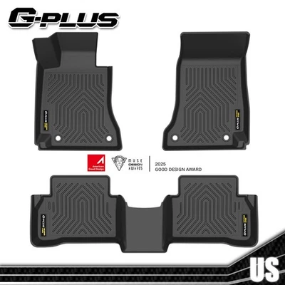 Black TPE Floor Mats Liners All-Weather Fits 2015-21 Mercedes-Benz C-Class Sedan Foto 1 de 4