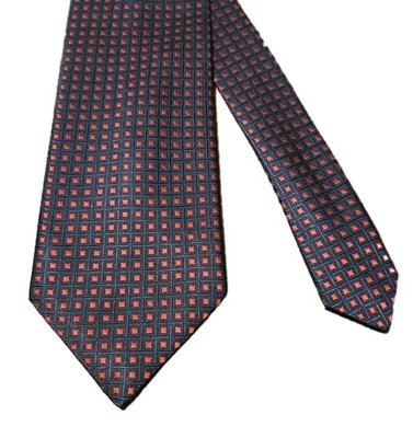 Richel 100% Silk Black & Red Tie made in Spain - Image 1 of 4