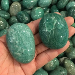 Cuarzo de curación de cristal pulido amazonita natural al por mayor de 2,2 libras - Imagen 1 de 10