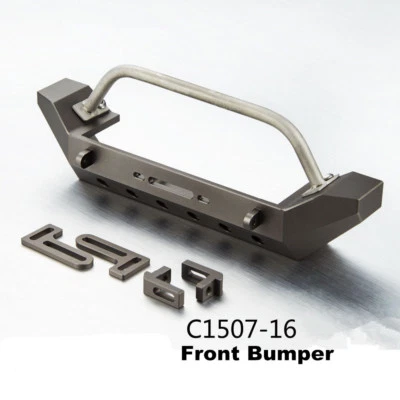 CNC Aluminum Front Bumper With Spare Tire Carrier for Axial SCX10 RC Car #1461 - Image 1 of 4