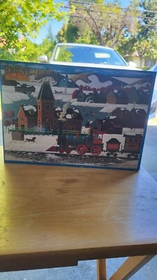 Hometown Collection "Bayberry Junction" 1000 Piece Jigsaw Puzzle 1999 New Sealed - Image 1 of 2