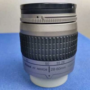 USED NIKON AF NIKKOR 28-80㎜ F/3.3-5.6 G SILVER Zoom Lens AS IS  - Picture 1 of 3