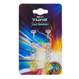 ~Marvel Thor: Love and Thunder ~ Thor Earrings 4 Pack ~ Mjolnir ~ Stormbreaker~ - Picture 1 of 1