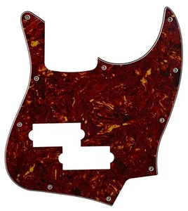 Rot Schildkröte Schlagbrett Gitarrenteile für Fender Top Jazz Bass mit PB Tonabnehmer Loch - Bild 1 von 7
