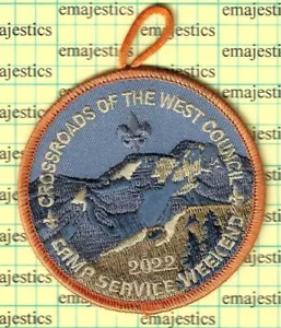 PARCHE BSA CROSSROADS OF THE WEST Council camp service 2022 - Imagen 1 de 1
