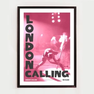 The Clash London Calling Album Poster,  Punk Rock Retro Music Print, Home Decor - Picture 1 of 4