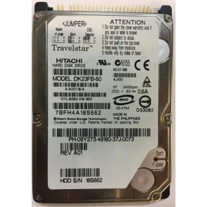 09Y273 - Dell 60GB 5400 RPM IDE 2.5" HDD - Picture 1 of 1