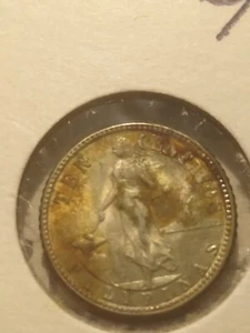 1944 Ten Centavos Filipinas Phillipines United States of America Coin Silver - Picture 1 of 4