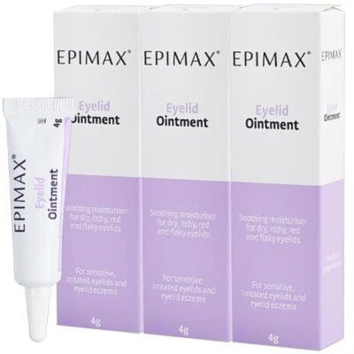 Epimax Eyelid Ointment - For Sensitive, Itchy Eyelids & Eczema - 4g x 3 PACK