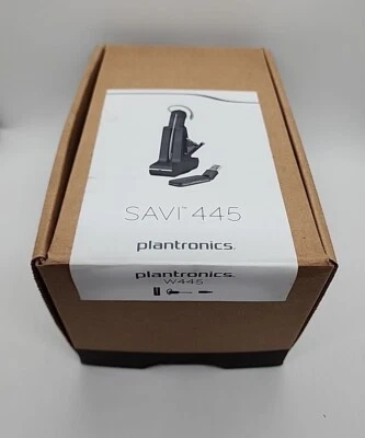 Plantronics SAVI 445.U-TT. DECT 6.0  Earhook Headband PC Microsoft Headset. NIB - Image 1 of 4