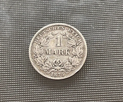 1875 C Germany 1 One Mark - Silver Cover
