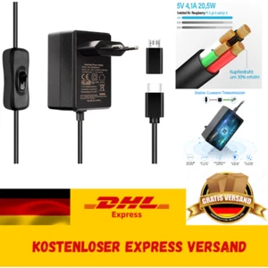 Raspberry Pi Netzteil 5V 4.1A - USB-C Adapter für Pi 4/3/5 - Bild 1 von 9