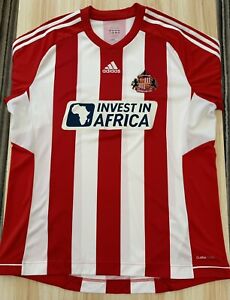 Sunderland AFC Football 2012/13 Adidas Red Home Shirt Top Size Men’s XL Africa