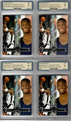 Press Pass Kobe Bryant RC #44 1996 plateado graduado FCGS 7 casi nuevo (1 EA) Foto 1 de 2