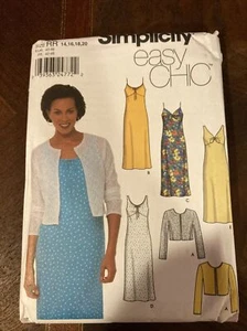 Pattern 9621 Simplicity Slip Dress Size -4-20 - Picture 1 of 3