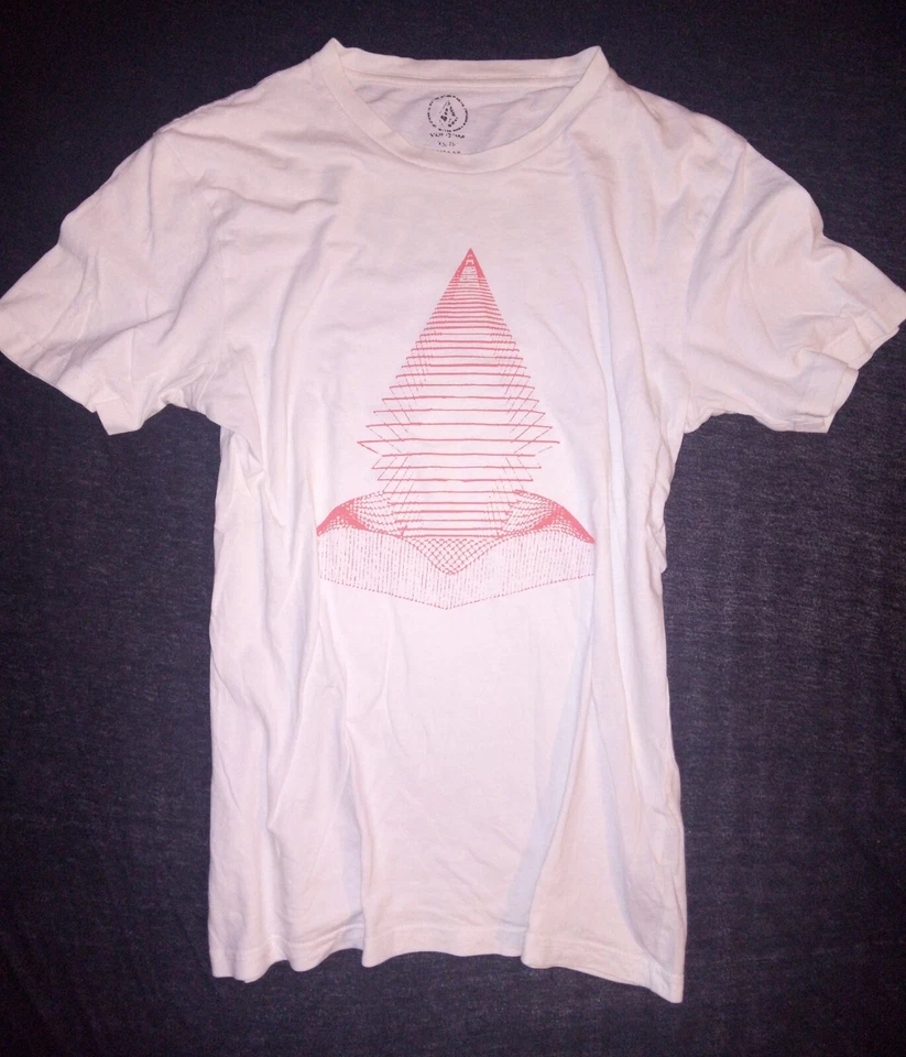 ❤️ Top ❤️ T-Shirt Volcom S M 36 38 weiß rot ❤️ Damen  - Bild 1 von 1