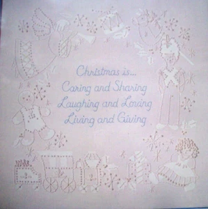 Christmas is caring candlewicking embroidery kit sealed unopen - Picture 1 of 4