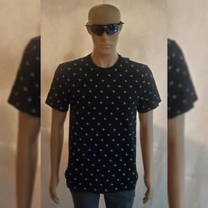 NUEVO CON ETIQUETAS CALVIN KLEIN HOMBRE MANGA CORTA CAMISETA TODO CK LOGO ESTAMPADO TALLA XL NEGRO - Imagen 1 de 12