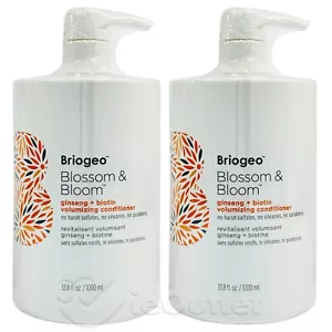 (2 Stück) Briogeo Blossom & Bloom Ginseng Biotin Volumizing Conditioner JUMBO 33,8 - Bild 1 von 2
