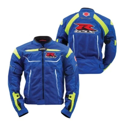 Suzuki Leather Jacket Suzuki Motorcycle Jacket Suzuki Racing Jacket Replica - Image 1 of 4