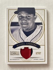 Miguel Cabrera 2012 Panini National Treasures Prime Game Worn Patch /25 SSP