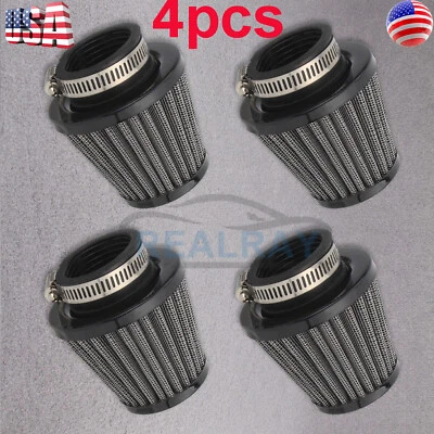 For Honda CB750F supersport 750 1976-1978 39mm Air Filter Pod Set of 4 Black New - Image 1 of 4