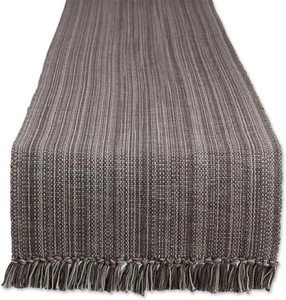 New Design Imports Variegated Gray Fringe Table Runner 13x72 from Macy's - Picture 1 of 4