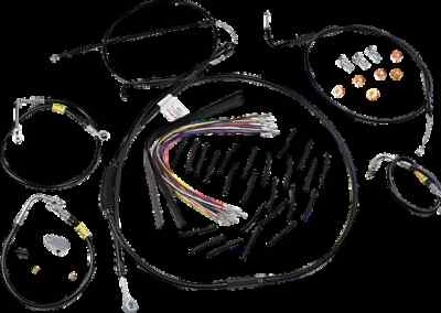 Burly 15in Black Bagger Bar Control Kit w Cruise Electra Glide Classic 00-06 - Image 1 of 4