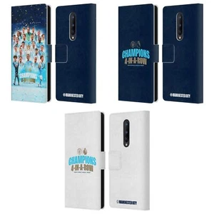 MAN CITY FC 2024 PREMIER LEAGUE CHAMPIONS LEATHER BOOK CASE FOR ONEPLUS PHONES - Picture 1 of 9